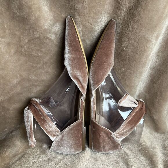 Sole Society So-Teena Pink Blush Velvet Flats With Ribbon Tie Women's Size‎ 7M - Picture 5 of 8